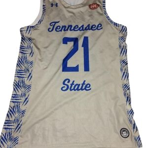 Under Armour Blue and White Men's Jersey